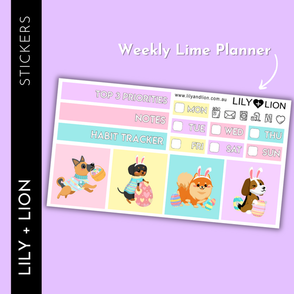 Lime Weekly Mini Kit - Easter Pups