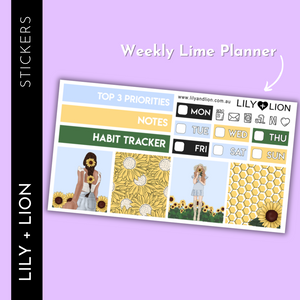 Lime Weekly Mini Kit - Sunflower + Sunshine