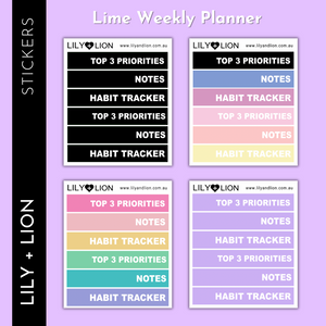 Lime Weekly Headers