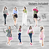Sticker Die Cut Bundle - Flower Market Girls